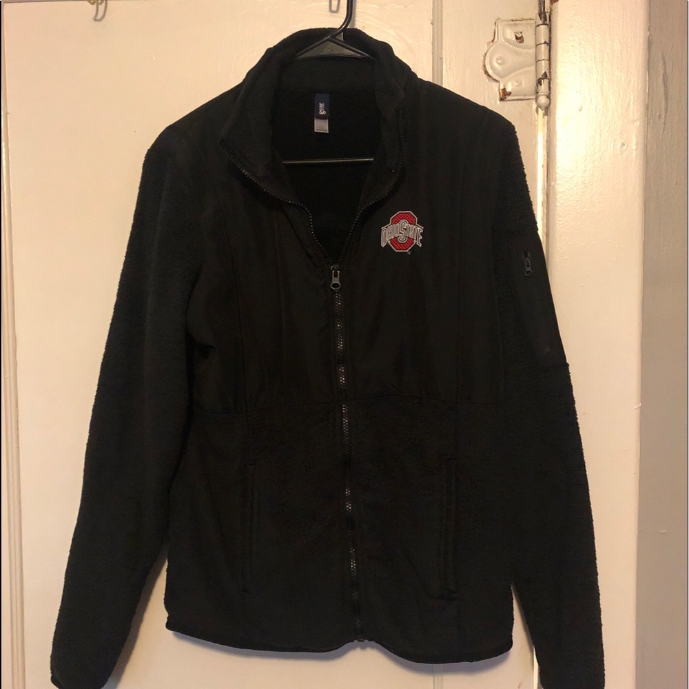 Black ohio state full zip